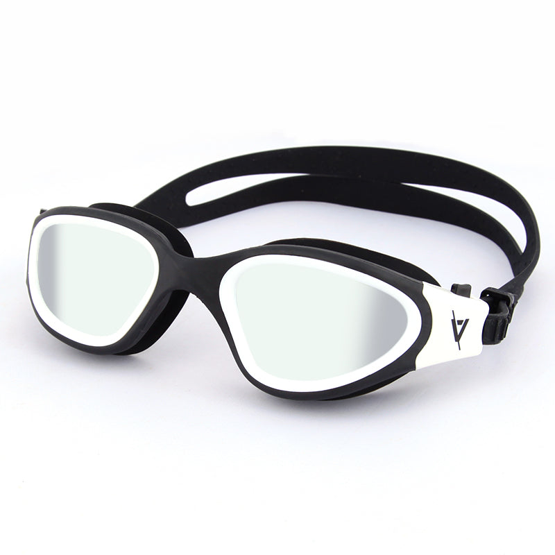 white swimming goggles Miami Open Water Swim Goggles Silver Mirror – Volare Sports