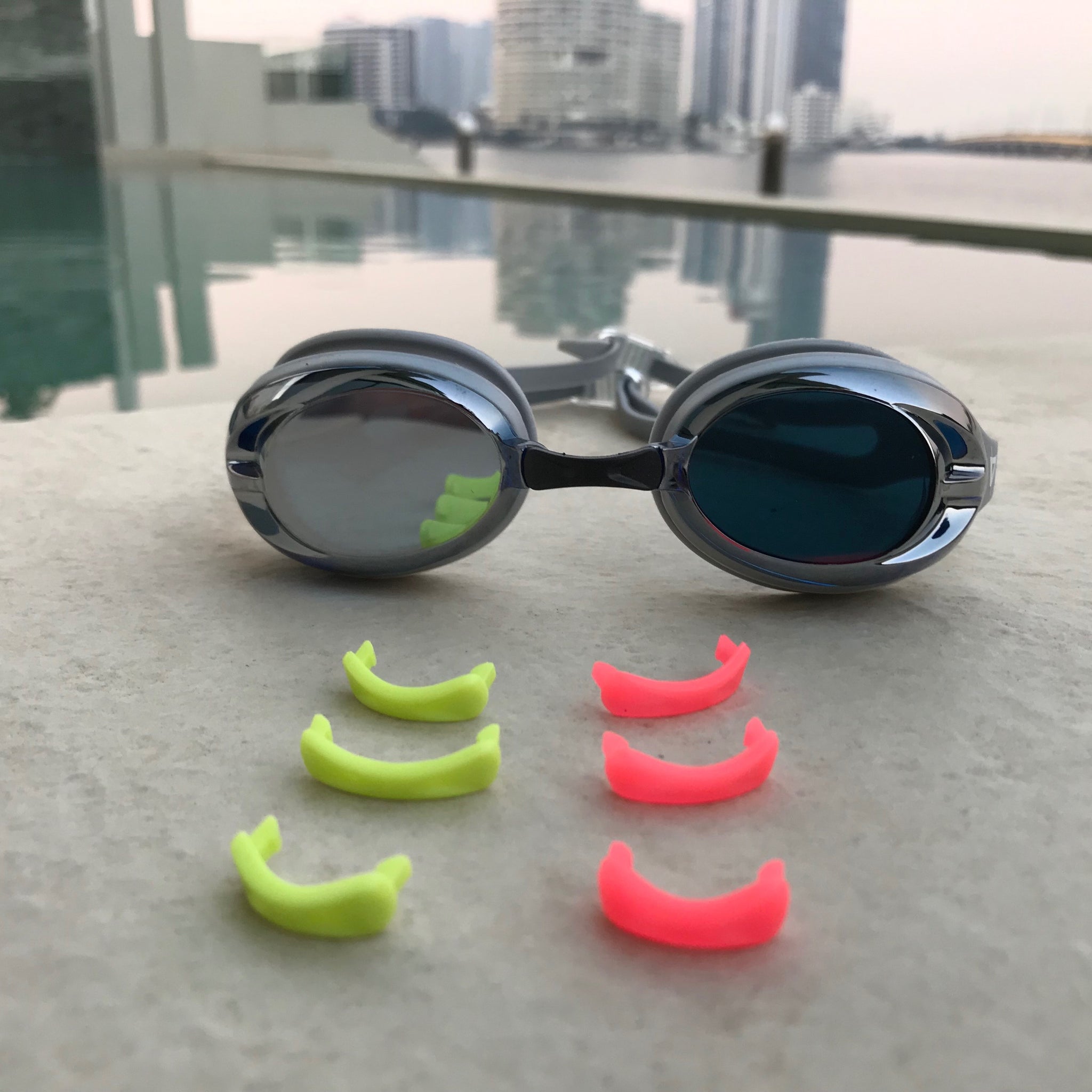 swimming goggles with nose Volare Kirra Socket Goggles