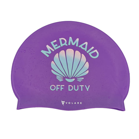 Mermaid Off Duty Silicone Swim Cap