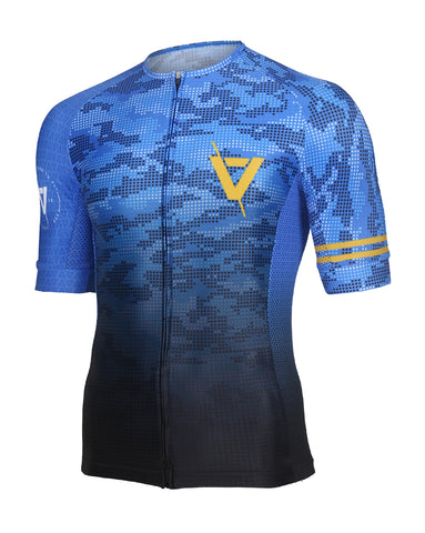 Volare Mens Camo Sleeved Tri Top