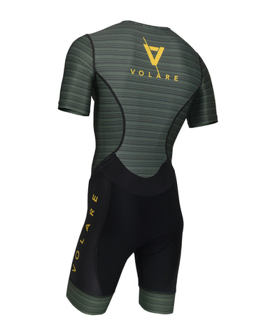 Volare Mens Military Sleeved Aero Tri Suit