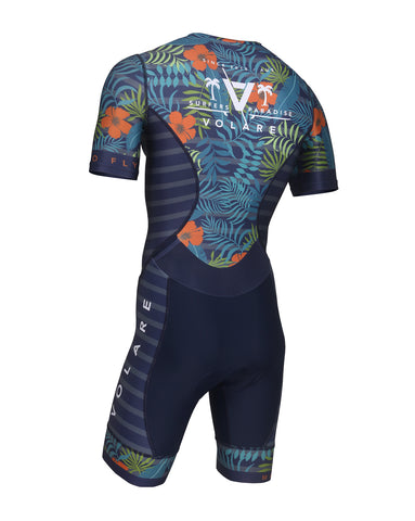 Volare Mens Tropical Sleeved Aero Tri Suit