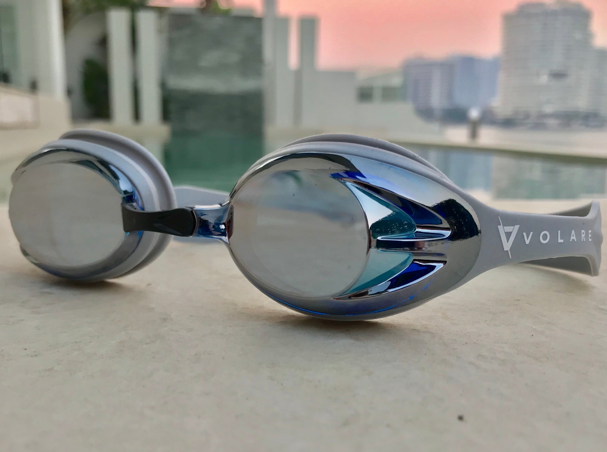 silver goggles Volare Kirra Socket Goggles